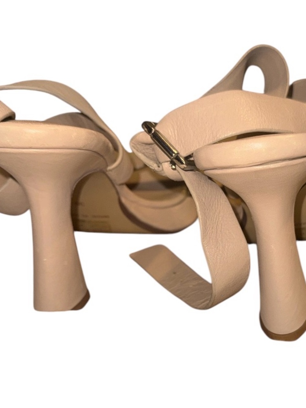 Free People Candice Nude Ankle-Strap Block Heel Sandals - Picture 3 of 4